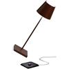 Zafferano S.R.L. Poldina pro lampada da tavolo ricaricabile di zafferano - corten
