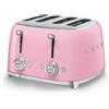 Smeg Tostapane toaster 4x4 fette rosa anni '50 smeg