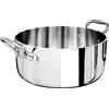 Baldassare Agnelli Casseruola bassa 2 manici, in aluinox 5ply, Ø 24 cm