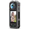 Generico Telaio protettivo della gabbia di alluminio Per Insta360 X5 Videocamera sportiva lunetta metallica protettiva Per Insta360 X5 Accessori per videocamere panoramiche