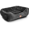 Nobleza Cuccia Cane Interno, Cuscino per Cani Taglia Media, Cuccia Cane Morbida, Letto per Cani, Cuscino Morbida per Animali, Cuscino Cane Traspirante Lavabile Piccola, Nero, 67x57cm