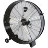 Zephir ZDM90CM Ventilatore Industriale da Terra Professionale con Ruote Struttura Interamente in Metallo Superpotente Pala 90 cm Gabbia 3 velocità selezionabili Motore da 360W, Nero