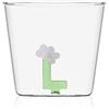 Ichendorf Bicchiere Collezione Greenwood Alfabeto Fiorito Lettera L