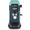 Ariete 1399 Macchina da caffè espresso Light Aquamarine, Per polvere e cialde ESE, 1300 W, Capacità 1,1L, 15 bar di pressione, Filtro 1, 2 tazze e cialda ESE, Cappuccino, Verde