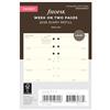 Filofax Agenda 2026 26-68224 in lingua inglese 2026 con settimana su due pagine, in cotone, color crema