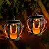 Bseical Lanterne solari da esterno, lampada solare da giardino 2 Pezzi , lanterna con fiori vintage decorazioni, lampade solare luce calda per alberi,campeggio,Halloween,Natale