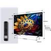 TCL C69 Series Serie C6 Smart TV QLED 4K 65" 65C69B, audio Onkyo con subwoofer,