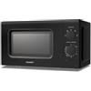 COMFEE' Forno a Microonde Nero, 20 Litri, 700 W, 5 Livelli di Potenza, Funzione di Scongelamento Rapido, Timer Manuale, Design Compatto-CM-M202CC(BK)