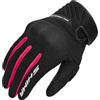 SHIMA SONIC Guanti Moto Estivi Donna Tessile Pelle Corto Ventilato Omologati Guanto per Motocicletta Ventilata Touchscreen Motocross Protettore Rinforzato Abbigliamento Città (Donne, Rosa, XL)