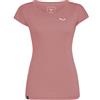 SALEWA Puez Melange Dry T-Shirt W, Desert Pink Melange, S