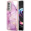 GOGME Cover per Motorola Edge 20 PRO/Motorola Edge S PRO, Custodia Protettiva con Modello Elegante e Stupendo, Silicone Morbido Antiurto Guscio Protettivo Ultrasottile, Viola Chiaro