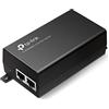 TP-Link POE260S 2.5G PoE+ Injector, IEEE802.3af/at, 30W Gigabit PoE Adattatore, 2 Porte RJ45, Ethernet, Plug& Play, Installazione a Parete e su Tavolo