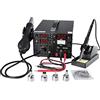 Uten Saldatore a Stagno Professionale Stazione di Saldatura a Temperatura Regolabile con Display LCD