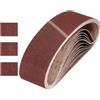 sourcing map Nastri abrasivi in ossido di alluminio, 100 mm x 915 mm, 12 pezzi, grana 80/120/150, per lavorazione del legno, lucidatura dei metalli, affilacoltelli