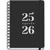 Dohe - Agenda scolastica 2025 2026 - Giorno per pagina, formato A5 (15 x 21 cm), spagnolo e inglese, da settembre a giugno, doppia rilegatura a spirale e fascia elastica, copertina flessibile, 4 fogli
