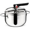 Lagostina 30592 Pentola a Pressione Inox Fire, 5 lt