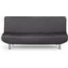 Eysa copridivano elastico 3 posti clic clac colore antracite design Luz
