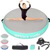 airtrack matte Airspot ginnastica artistica rotundità，diametro 100CM di altezza di 20CM ginnastica Tappetino da Ginnastica Gonfiabile Artistica Materasso Yoga Taekwondo con Pompa elettrica