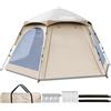 Chihee Tende da campeggio Pop Up Tenda esagonale Installazione facile Instant famiglia cabina con parapioggia Impermeabilizzazione Protezione UV A prova di vento Rifugio all'aperto