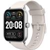 TOOBUR Orologio Smartwatch Donna Uomo, 1.8 Fintess Tracker con Alexa, Chiamate Risposta, 100 Sport, Contapassi e Cardiofrequenzimetro, Impermeabile IP68, Compatibile con iOS Android, Beige