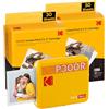 KODAK - Mini 3 Retro 4PASS, stampante per foto portatile (7,6 x 7,6 cm), confezione con 68 fogli, colore: giallo.