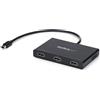 StarTech.com Adattatore multi monitor a 3 porte, Hub MST Mini DisplayPort a HDMI, Triplo 1080p o doppio 4K 30Hz, Video splitter in modalità desktop esteso solo su Windows, mDP 1.2 a 3x HDMI, MSTMDP123HD