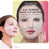KOCOSTAR Happy Hydrogel Maschera - 40 minuti Rassodante coreano Face Mask Sheet per donne con acqua di collagene, estratto - idratante per la cura del viso del collagene - a.m. SUNDAY (1 foglio)