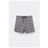 Tezenis Costume Boxer Stampato Uomo Nero