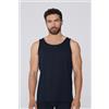 Tezenis Canotta Spalla Larga Girocollo In Cotone Uomo Blu