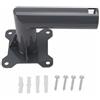 Marhynchus Kit di Montaggio Satellitare per Carichi Pesanti Supporto per Asta per Antenna Parabolica Internet in Lega di Alluminio per Parete del Tetto (Corto 47x2 cm/18,5x0,8 pollici)