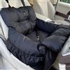 JACKO & CO Seggiolino auto e rialzo per cani di piccola e media taglia sotto i 13,6 kg, cuccioli, gatti/trasportino da viaggio letto e borsa, guinzaglio con clip e tasche portaoggetti, resistente