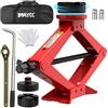 IMAYCC Cric Per Auto 2.5T/2500kg,Cric Auto Con Universale Tampone In Gomma,Cric Portatile Per Auto Con Chiave Per Dadi Ruota,Kit Emergenza Auto Per SUV MPV Tesla 3/Y/S/X Manutenzione e Riparazione