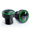 ZESIDIMO 2 Pezzi Tappi Specchietti Foro Viti Bulloni Moto M10 * 1.25 Universali Vite Copri Specchietti per in Orario e Antiorario CNC Alluminio (Verde)