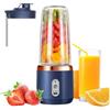 Sucritude Mini Frullatore Per Smoothies Elettrico, Mixer smoothies Maker Spremiagrumi Portatile 380 Ml, Con 6 Coltelli In Acciaio Inox, Con Bicchiere Di Miscelazione USB Per Frullati E Succhi Di Frutta