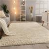 Paco Home Tappeto Salotto Pelo Lungo Soggiorno Pelliccia Finta Shaggy Morbido Monocolore, Dimensione:120x170 cm, Colore:Avorio (Crema)