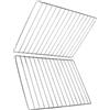 Nischenmarkt Griglia in acciaio inox, diverse misure, confezione da 2 (54 x 34 cm)