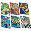 Seven 5 Maxi A4 quaderni a righe SJ SEVEN BOY bambino ragazzo 1R quadernone a righe con margini doppia copertina trasparente fogli 80gr confezione 5 quaderni maxi fantasia assortiti copertina 250gr