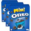 Oreo Original Mini, Piccoli Biscotti al Cacao Ripieni di Crema al Gusto Vaniglia, 4x40g (4 monoporzioni da 40g) (Confezione da 3)