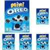 Oreo Original Mini, Piccoli Biscotti al Cacao Ripieni di Crema al Gusto Vaniglia, 4x40g (4 monoporzioni da 40g) (Confezione da 5)