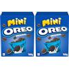 Oreo Original Mini, Piccoli Biscotti al Cacao Ripieni di Crema al Gusto Vaniglia, 4x40g (4 monoporzioni da 40g) (Confezione da 2)