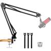 ChromLives Boom Arm Microfono Universale per HyperX QuadCast Compatibile con Rode/Fifine AM8/Blue Yeti/Razer Seiren V3 Mini Braccio Microfono per Gaming, Streaming, Registrazione