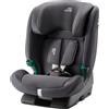 Britax RÖMER Seggiolino Auto EVOLVAFIX, con ISOFIX, bambini de 76-150 cm (i-Size), da 15 messi a 12 anni, Midnight Grey