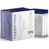 happimess HPM3101B-WHITE - Fodera per bidone della spazzatura profumata alla lavanda, con coulisse, colore bianco (60 pezzi, 3 confezioni da 20 fodere)
