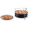Zenker Set di stampi per pizza - 4 vassoi e 1 griglia porta piatti - antiaderente