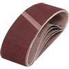 sourcing map Nastri abrasivi in ossido di alluminio, 64 mm x 356 mm, 5 pezzi, grana 180, per lavorazione del legno, lucidatura dei metalli, affilacoltelli