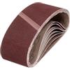 sourcing map Nastri abrasivi in ossido di alluminio, 76 mm x 533 mm, 8 pezzi, grana 180, per lavorazione del legno, lucidatura dei metalli, affilacoltelli