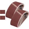 sourcing map Nastri abrasivi in ossido di alluminio, 76 mm x 457 mm, 20 pezzi, grana 80/120, per lavorazione del legno, lucidatura dei metalli, affilacoltelli