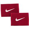 Nike, Banda protege tibia ,Taglia unica,Rosso - Rosso University/Bianco