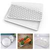 SOSMAR Scolapiatti con Vassoio Antigoccia, 31x17,5 cm - Vassoio Antigoccia per Scolapiatti Multiuso, per Frutta, Tazze, Utensili e Frigorifero