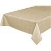 BEAUTEX Tovaglia cerata, lavabile, rettangolare, 140 x 200 cm, motivo: Leinen Beige, rettangolare